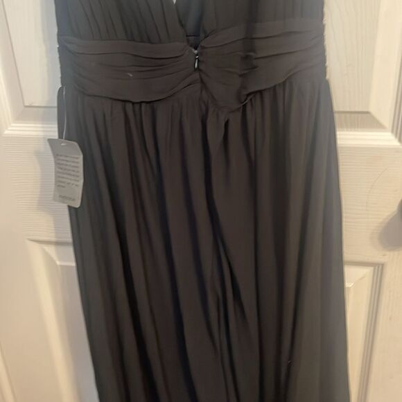 Love X Design Black Athena Deep Vneck Maxi Dress Size Large - Picture 6 of 8